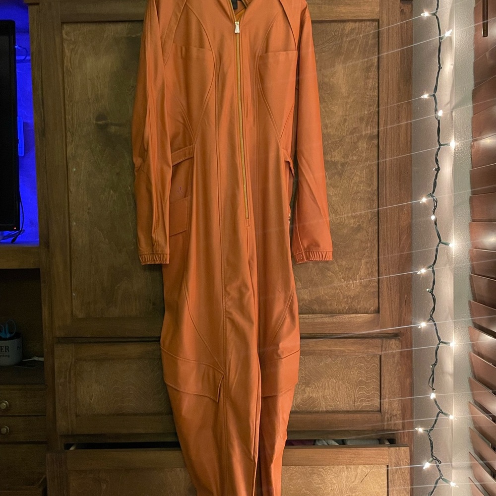 Jordan Leather Women's Activewear, Jumpsuit in Vibrant Orange